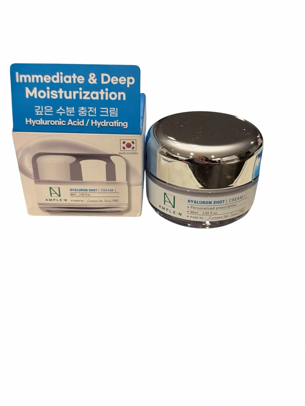 Coreana AMPLE:N Hyaluron Shot‎ Cream 60ml Anti Aging Moisture Elastic Hydration